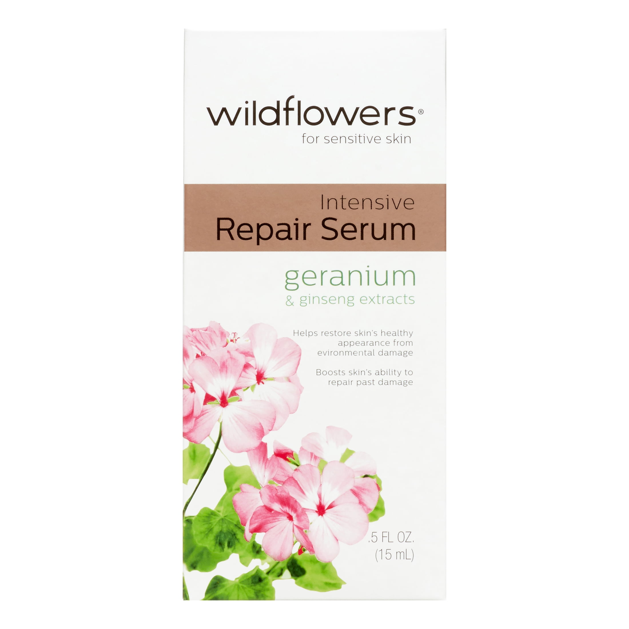 Wildflowers Intensive Repair Serum, 0.5 Oz 4 Pack - Neutrogena Ageless Intensives Deep Wrinkle Moisture SPF 20 1.4oz Each